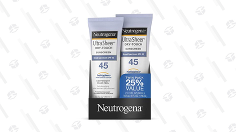 Neutrogena Ultra Sheer Dry-Touch SPF 45 Sunscreen | $8 | Amazon | Clip $3 coupon